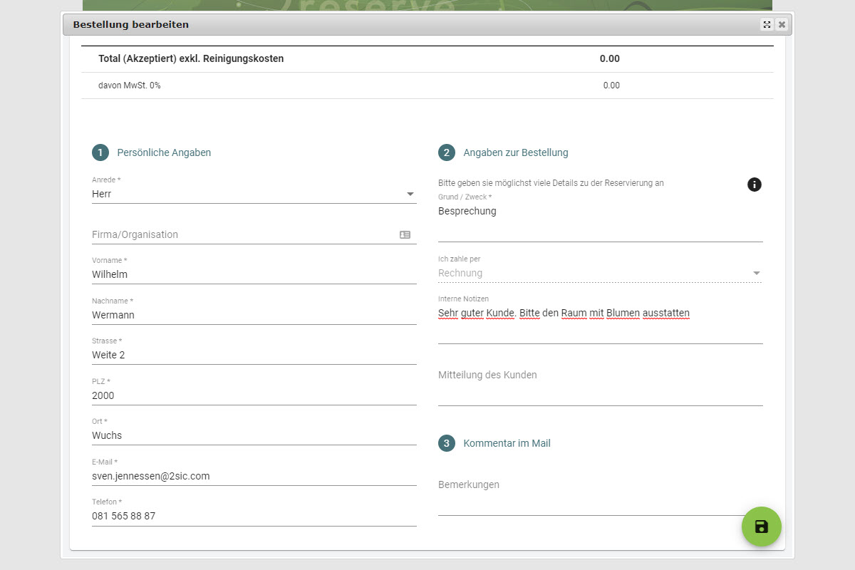 Interne Kommentare hinterlegen